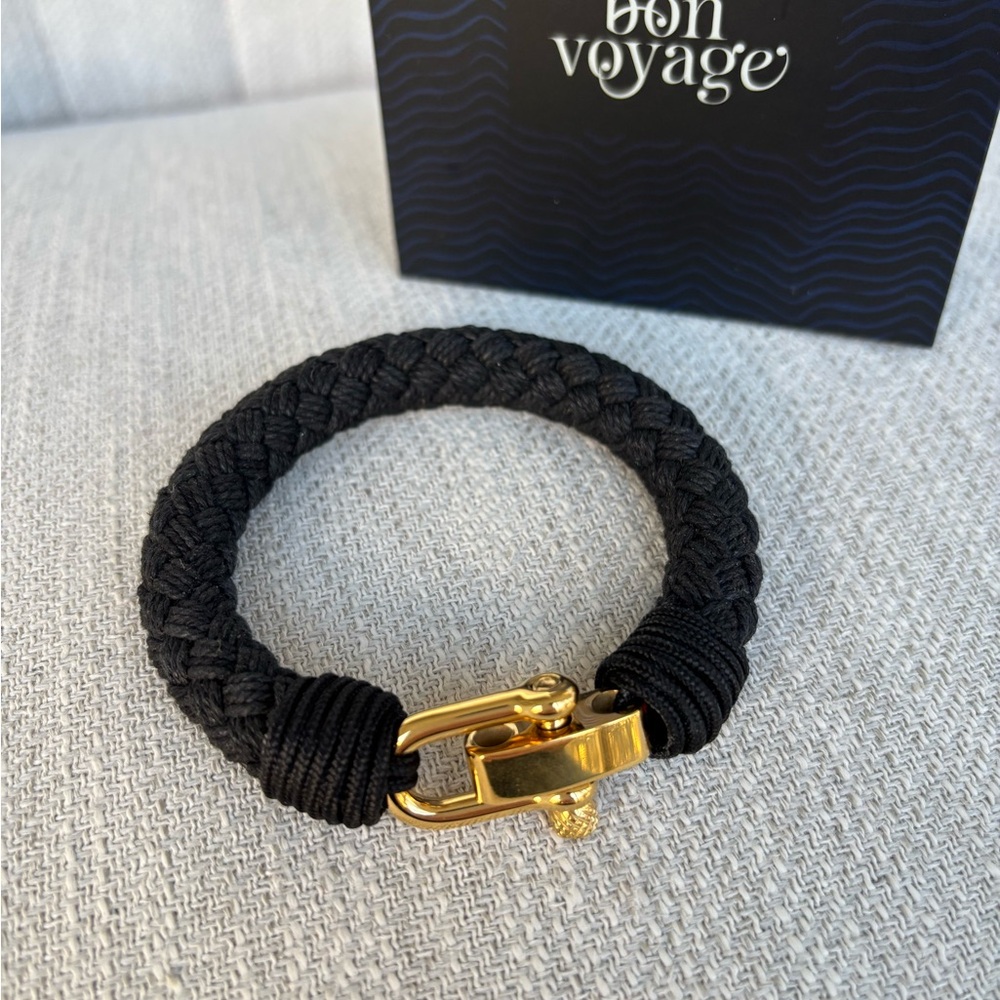 Black and Gold Men's Bracelet